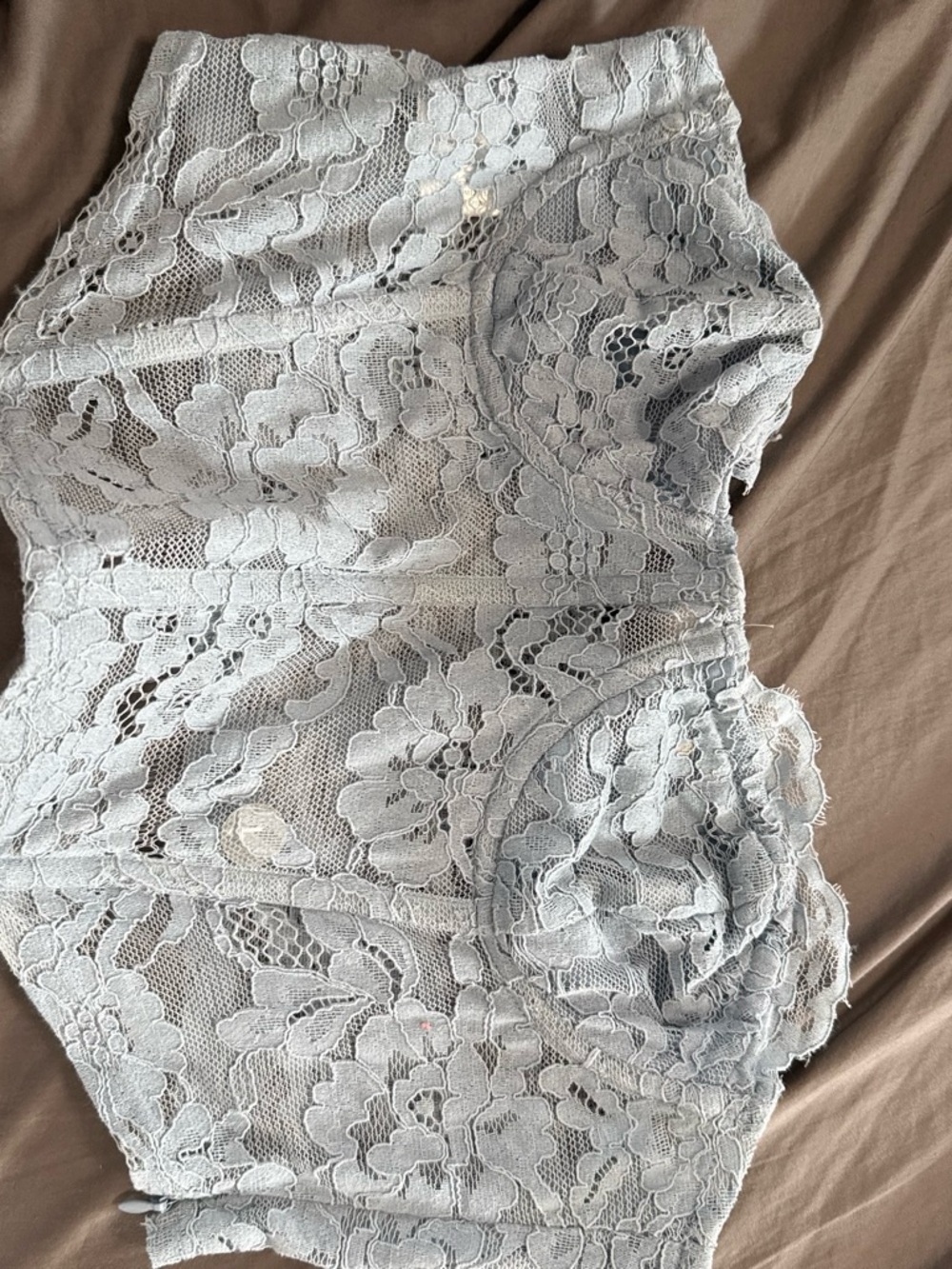 Kendall & Kylie Light Blue Lace Bustier